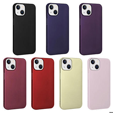 iPhone 15 Uyumlu Zore Premier Silikon Kapak-Rose Gold