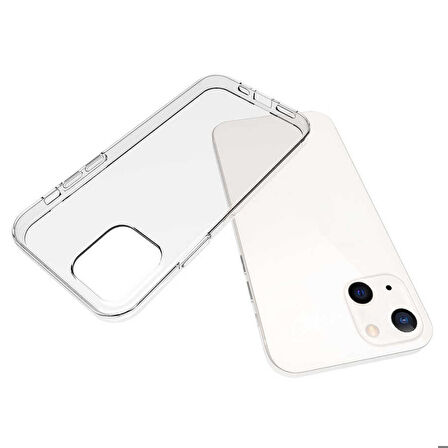 iPhone 15 Uyumlu Zore Süper Silikon Kapak-Renksiz