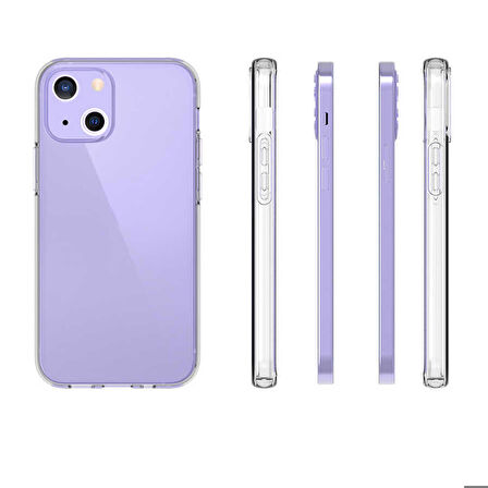 iPhone 15 Plus Uyumlu Zore Süper Silikon Kapak-Renksiz