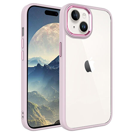 iPhone 15 Plus Kılıf Krom Kapak
