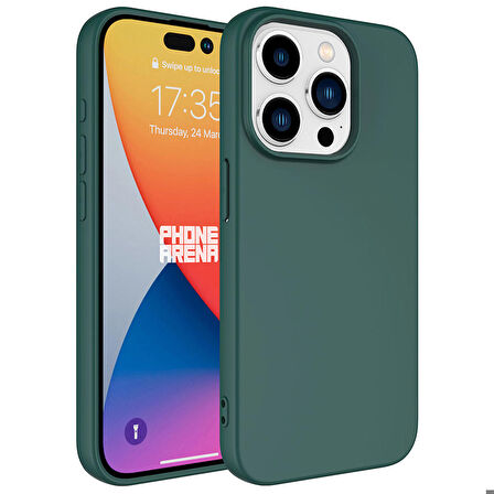 iPhone 15 Pro Uyumlu Zore LSR Lansman Kapak-Koyu Yeşil