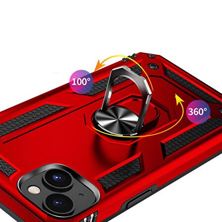 iPhone 15 Uyumlu Zore Vega Kılıf-Kırmızı