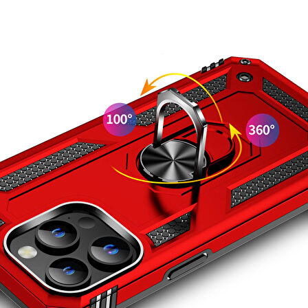 iPhone 15 Pro Max Uyumlu Zore Vega Kapak-Siyah