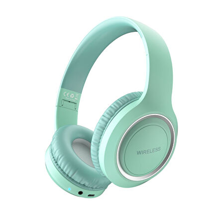MKST-UID-10 Ayarlanabilir ve Katlanabilir Kulak Üstü Bluetooth Kulaklık-Yeşil