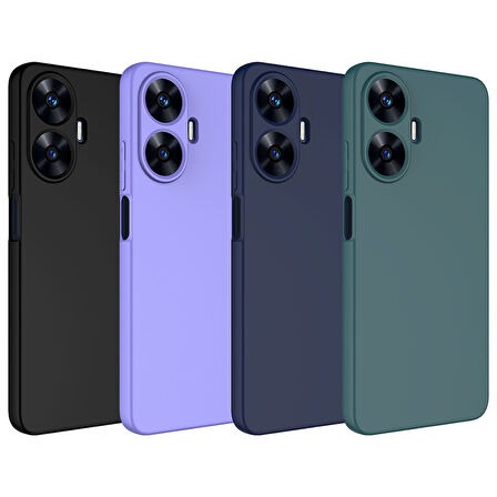 Realme C55 Kılıf Zore Mara Lansman Kapak-Lila