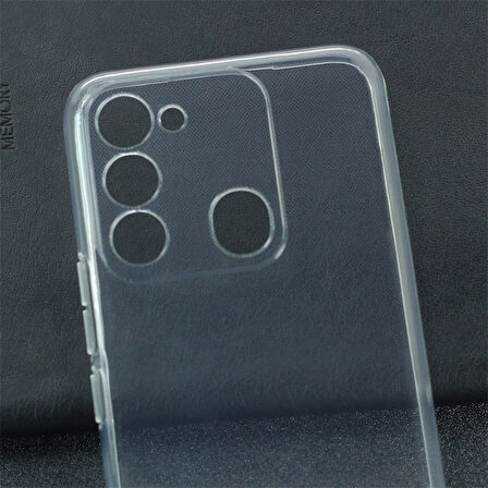 Tecno Spark 8C Kılıf Zore Süper Silikon Kapak-Renksiz