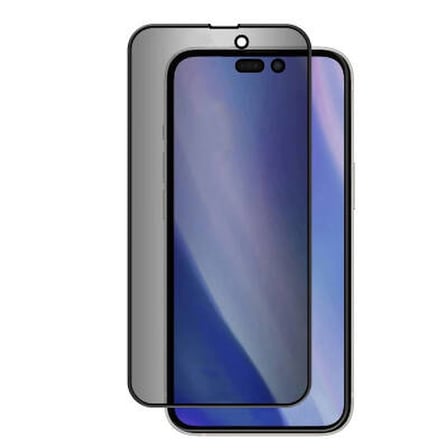 Lexroo iPhone 15 Pro Kor Privacy Cam Ekran Koruyucu - Siyah
