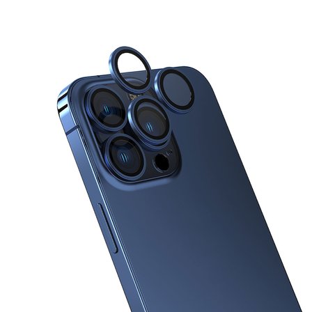 iPhone 15 Pro Max Uyumlu ​MKST CL-13 Kamera Koruyucu-Midnight
