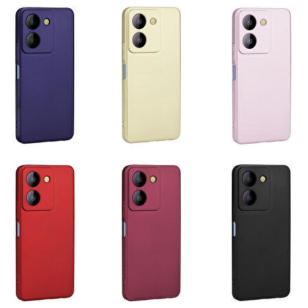Vivo Y36 4G Kılıf Zore Premier Silikon Kapak-Rose Gold