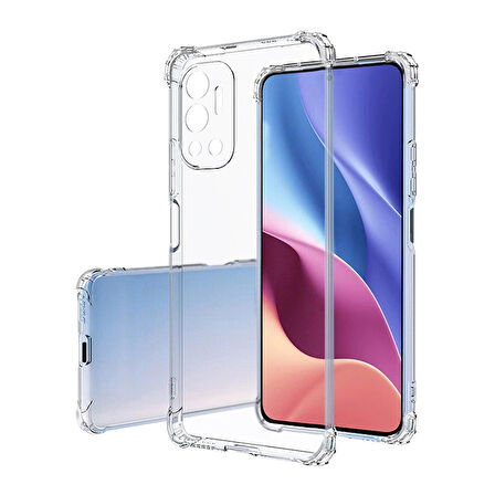 İnfinix Hot 12 Kılıf Zore 2mm Anti Shock Silikon-Renksiz