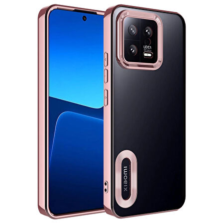 Xiaomi Mi 13 Kılıf Kamera Korumalı Logo Gösteren Omega Kılıf