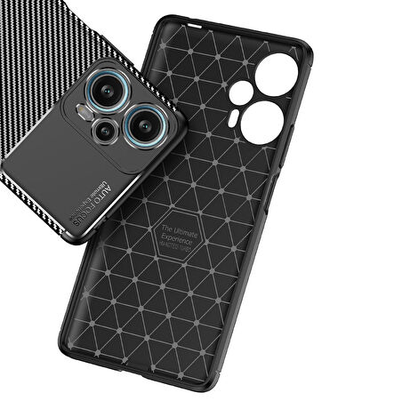 Xiaomi Poco F5 Kılıf Zore Negro Silikon Kapak-Siyah