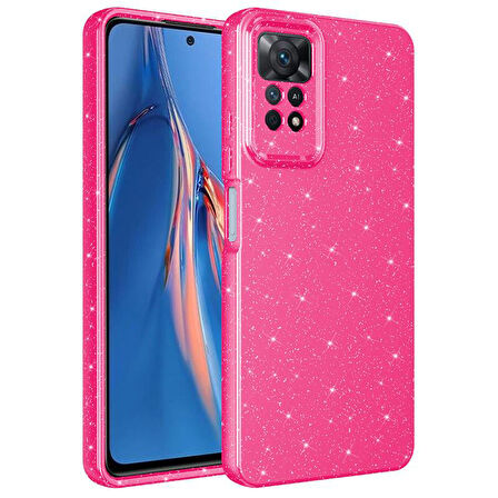 Xiaomi Redmi Note 12 Pro 4G Uyumlu Kılıf Kamera Korumalı Simli Lüks Koton Kapak