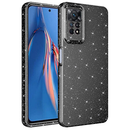 Xiaomi Redmi Note 12 Pro 4G Kılıf Kamera Korumalı Simli Lüks Koton Kapak kılıf