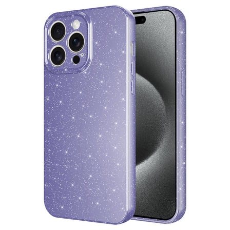 iPhone 15 Pro Kılıf Kamera Korumalı Simli Silikon Üstün Koruma Novatech