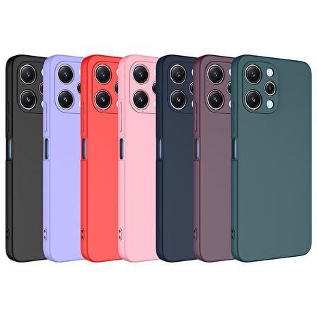 Xiaomi Redmi 12 Kılıf Zore Mara Lansman Kapak-Koyu Mor