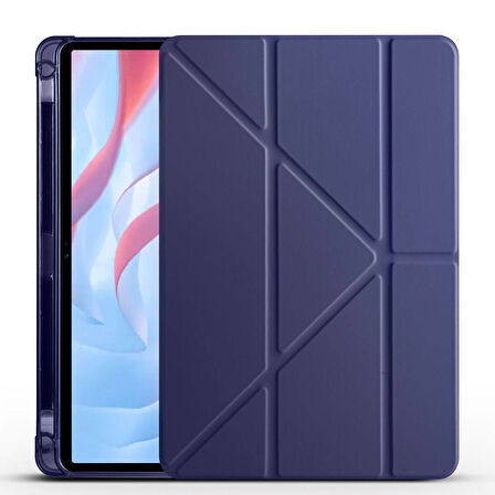 Huawei Honor X8 Pro 11.5' Kılıf Tri Folding Kalem Bölmeli Standlı Kılıf