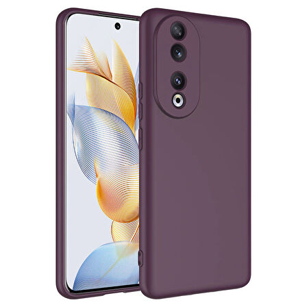 Huawei Honor 90 Kılıf Zore Mara Lansman Kapak-Mürdüm