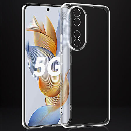 Huawei Honor 90 Kılıf Zore Süper Silikon Kapak-Renksiz