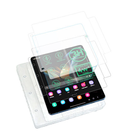 Galaxy Z Fold 5 Uyumlu Zore Hizalama Aparatlı S-Fit Body Ekran Koruyucu