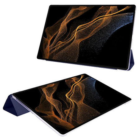 Galaxy Tab S9 Plus  Uyumlu ​ALT Smart Cover Standlı 1-1 Kılıf-Siyah