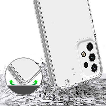 Galaxy A73 Uyumlu Zore 2mm Anti Shock Silikon-Renksiz