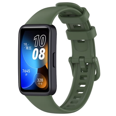 Huawei Band 8 Uyumlu Klasik NRTK Kordon-Koyu Yeşil