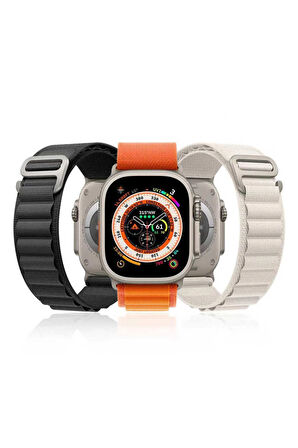 Apple Watch 7 45mm Uyumlu Krd-74 Hasır Kordon Yeşil