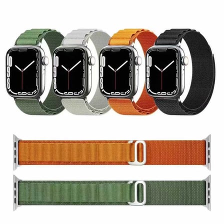 Watch 10 46mm Uyumlu NRTK KRD-74 Hasır Kordon-Koyu Mor