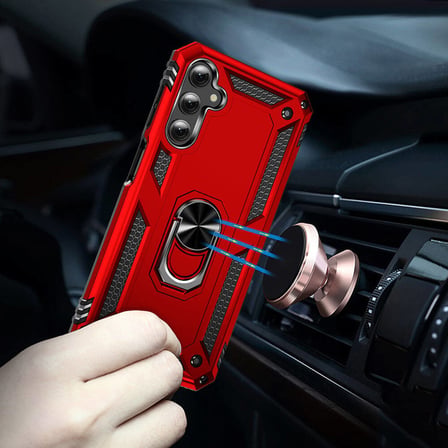 Galaxy A24 Kılıf Kamera Koruyucu Manyetik Standlı Tank Koruma Novatech