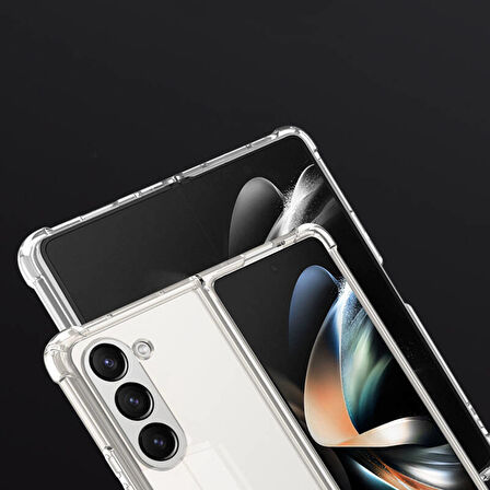 Galaxy Z Fold 5 Uyumlu Zore Nitro Anti Shock Silikon-Renksiz