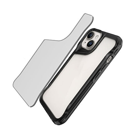 Apple iPhone 15 Kılıf Zore T-Max Kapak-Koyu Gri