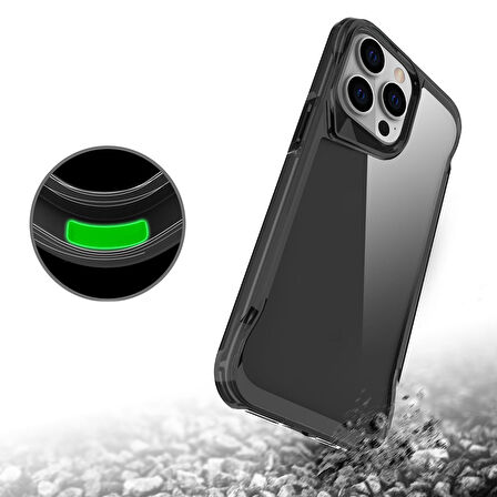 iPhone 15 Pro Uyumlu Zore T-Max Kılıf-Koyu Gri