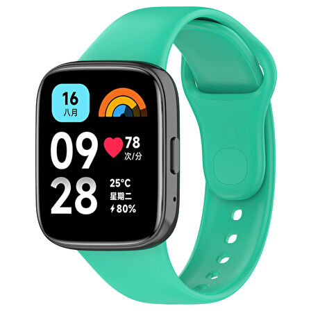 Xiaomi Redmi Watch 3 Active Uyumlu Klasik Zore Kordon-Turkuaz