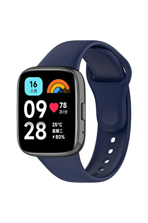 Xiaomi Redmi Watch 3 Active Uyumlu Klasik Kordon Lacivert