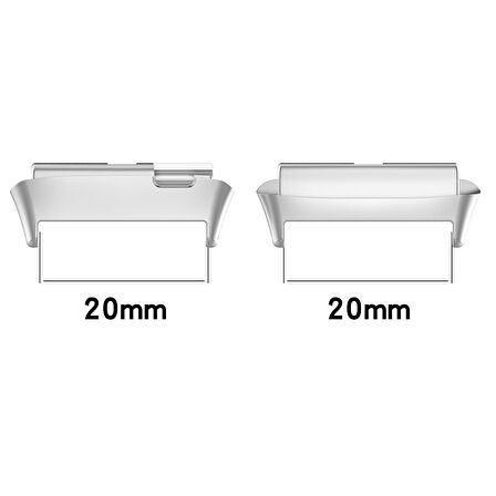 Xiaomi Redmi Watch 3 Active Metal Kordon Dönüştürücü CLO- Gümüş