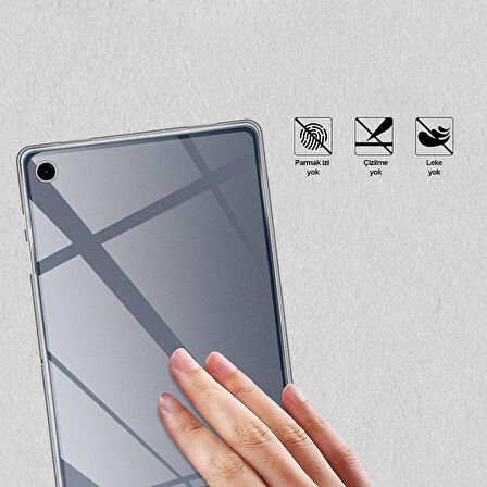 Galaxy Tab A9 Plus Kılıf  Uyumlu ​ALT Tablet Süper Silikon Kapak-Renksiz