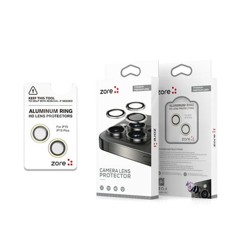 Lexroo iPhone 15 Plus Safir Parmak İzi Bırakmayan Anti-Reflective Kamera Lens Koruyucu - S