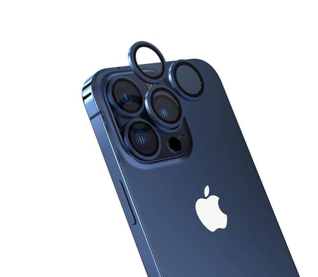 iPhone 15 Pro Uyumlu ​MKST CL-15 Parmak İzi Bırakmayan Anti-Reflective Kamera Koruyucu-Midn