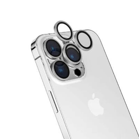 Lexroo iPhone 15 Pro Safir Parmak İzi Bırakmayan Anti-Reflective Kamera Lens Koruyucu - Ti