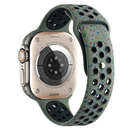 Watch Ultra 49mm Kordon Yeni Seri 2023 KRD-02 Uyumlu Strap Kayış CLO- Turuncu