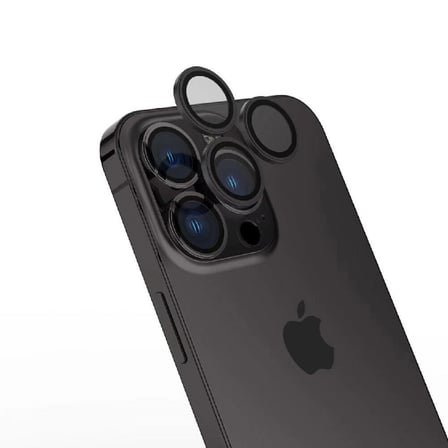 iPhone 15 Pro Max Uyumlu MKST CL-15 Parmak İzi Bırakmayan Anti-RefCLOive Kamera Koruyucu-