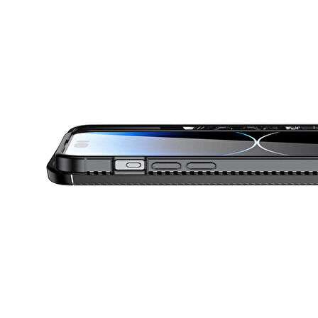 iPhone 15 Uyumlu Zore Negro Silikon Kılıf-Siyah
