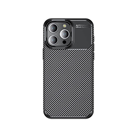 iPhone 15 Pro Uyumlu Zore Negro Silikon Kılıf-Siyah