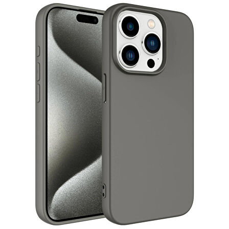 iPhone 15 Pro Max Uyumlu Zore LSR Lansman Kapak-Titanyum