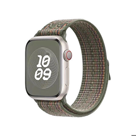 Apple Watch 7 41mm KRD-91 Hasır Kordon Strap Kayış