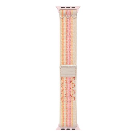 Watch Ultra 49mm Uyumlu KRD-91 Hasır Kordon Strap Kayış CLO- Pembe