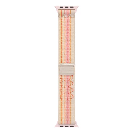 Watch 7 45mm Uyumlu KRD-91 Hasır Kordon Strap Kayış CLO- Pembe
