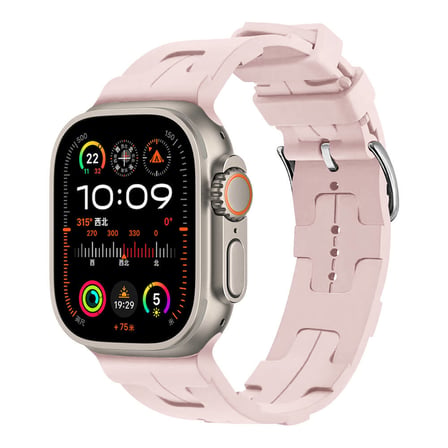 Watch Ultra 49mm KRD-92 Uyumlu NRTK Kordon-Pembe Açık