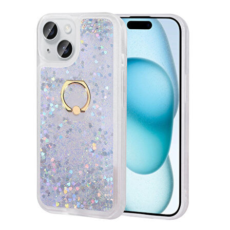 iPhone 15 Plus Uyumlu Zore Milce Kılıf-Gümüş